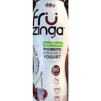 Fru Zinga, Black Cherry Probiotic Drinkable Yogurt