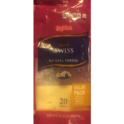 Sliced Swiss Cheese