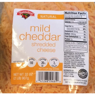 Mild Cheddar Shredded Cheese