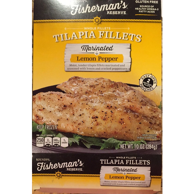 Tilapia Fillets, Marinated Lemon Pepper