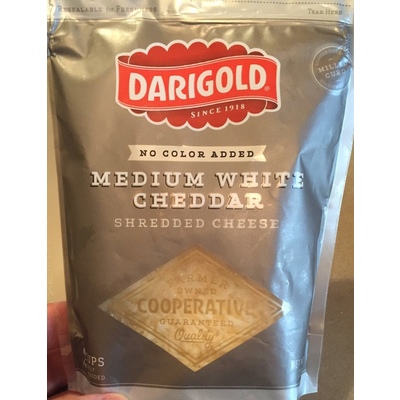 Medium White Cheddar, Shredded