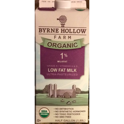 Organic, Low Fat Milk