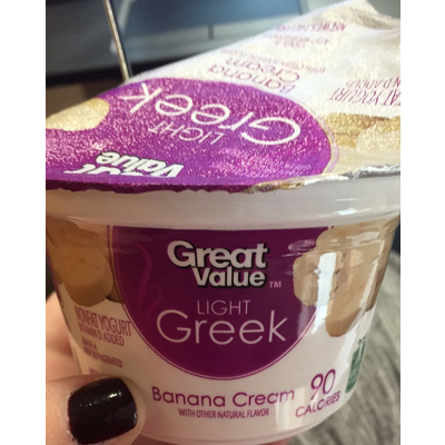 Greek Yogurt, Light, Banana Cream