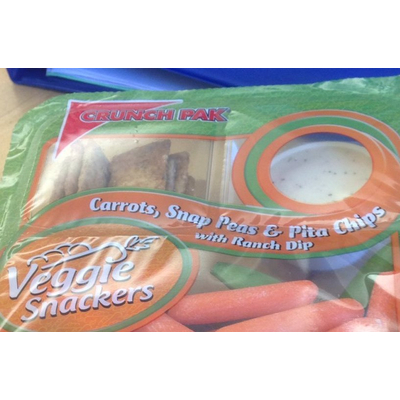 Veggie Snackers, Carrots Snap Peas & Pita Chips