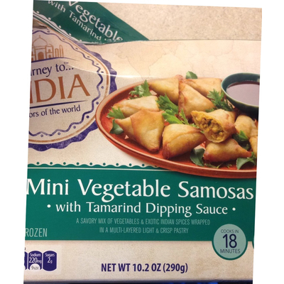 Mini Vegetable Samosas with Tamarind Dipping Sauce