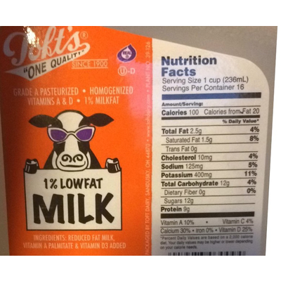 1% Lowfat Milk
