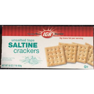 Unsalted Saltine Crackers