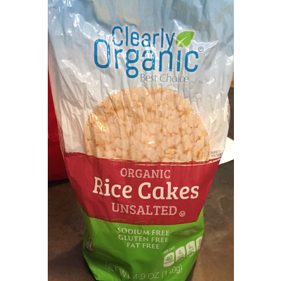 Organic Rice Cakes, Unsalted, Gluten Free, Sodium Free, Fat Free