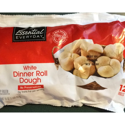 White Dinner Roll Dough