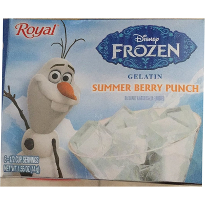 Disney Frozen, Gelatin, Summer Berry Punch