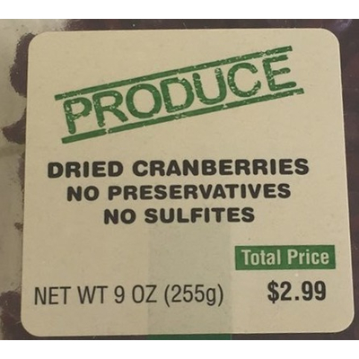 Dried Cranberries