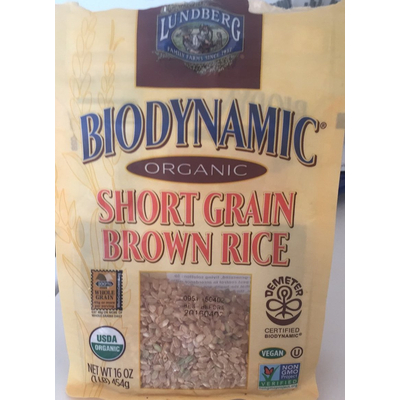 Biodynamic, Short Grain Brown Rice
