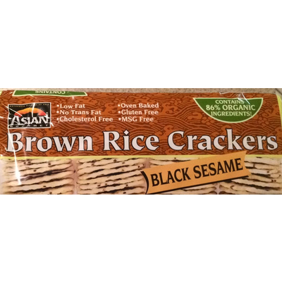 Brown Rice Crackers, Black Sesame