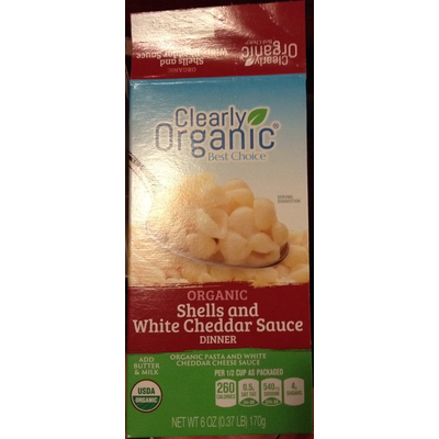Shells and White Cheddar Sauce Dinner