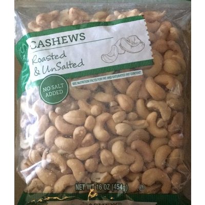 Cashews, Roasted & Unsalted