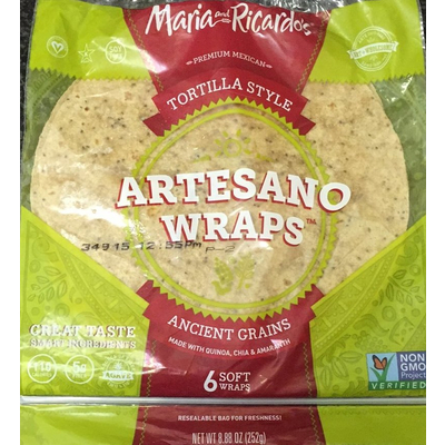 Artesano Wraps, Tortilla Style