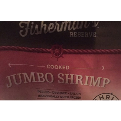 Jumbo Shrimp, Cooked