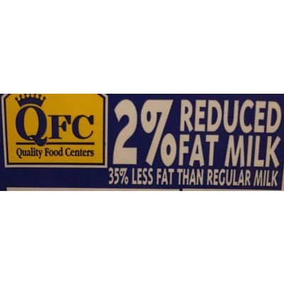 2% Reduced Fat Milk