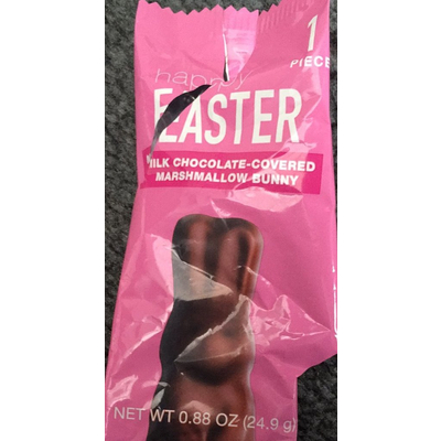 Happy Easter Milk Chocolate-Covered Marshmallow Bunny