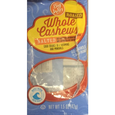Whole Cashews, Roasted Salted