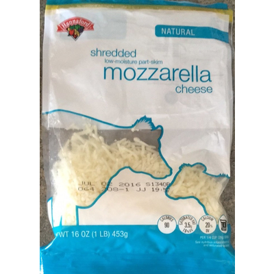 Mozzarella, Shredded