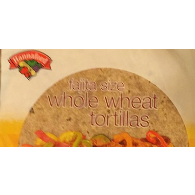 Fajita Size Whole Wheat Tortillas