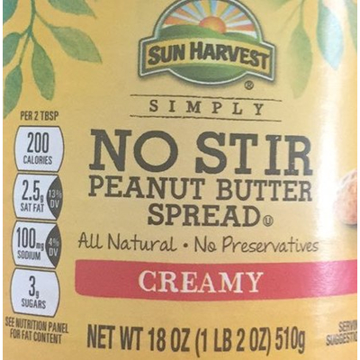 Peanut Butter Spread, Creamy