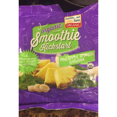 Organic Smoothie Kickstart, Pineapple Spinach Banana