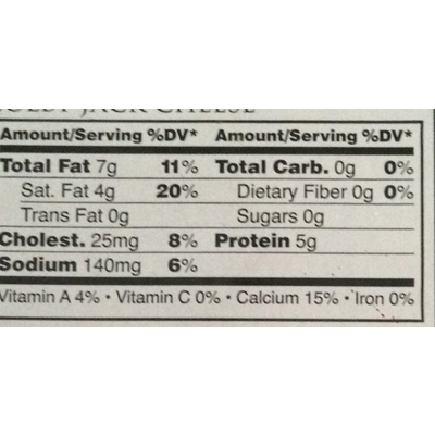 Colby Jack Cheese, Sliced