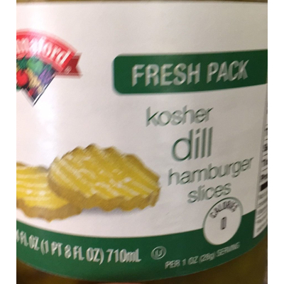 Kosher Dill Hamburger Slices
