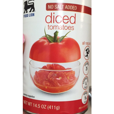 Diced Tomatoes, No Salt