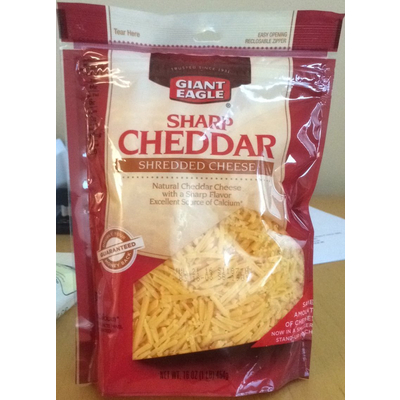 Shredded Cheese, Sharp Cheddar