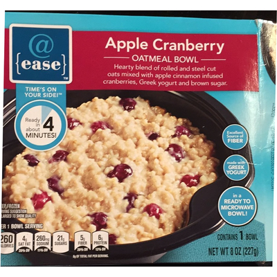 Apple Cranberry Oatmeal Bowl
