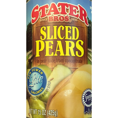 Sliced Pears