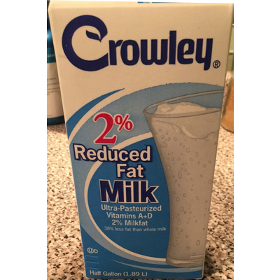 2% Reduced Fat Milk