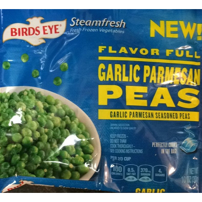 Garlic Parmesan Peas