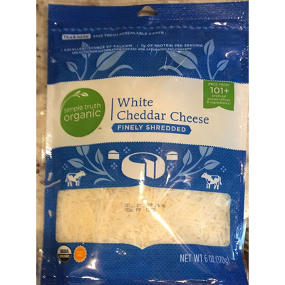 White Cheddar Cheese, Shredded