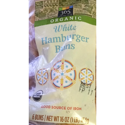 White Hamburger Buns