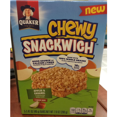 Chewy Snackwich, Apples & Caramel