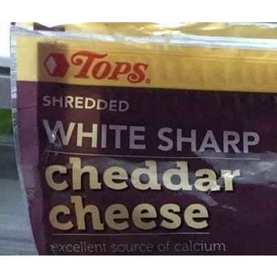 White Sharp Cheddar Cheese, Shredded