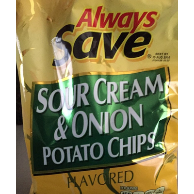 Potato Chips, Sour Cream & Onion