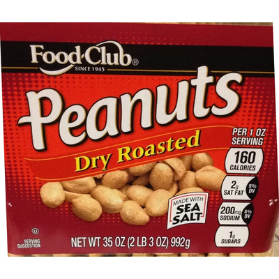 Peanuts, Dry Roasted