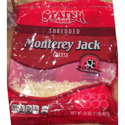 Monterey Jack Cheese, Shredded