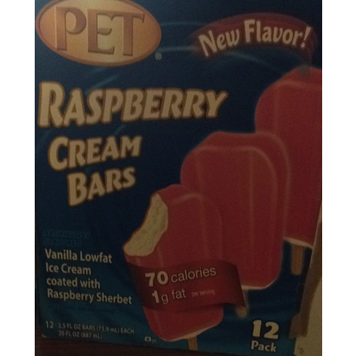 Raspberry, Cream Bars