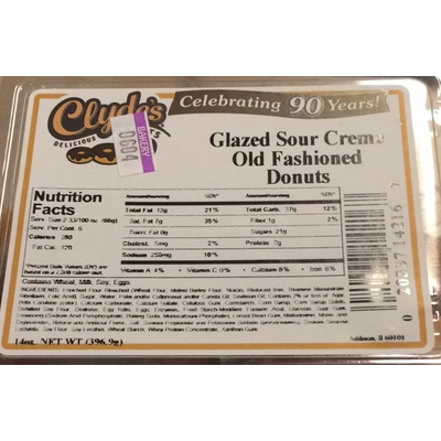 Glazed Sour Creme Old Fashioned Donuts