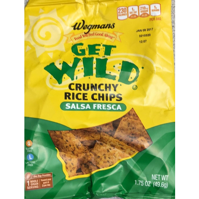 Crunchy Rice Chips, Salsa Fresca