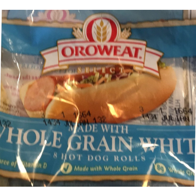 Whole Grain White Hot Dog Rolls