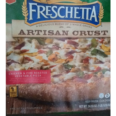 Chicken & Fire Roasted Vegetable Pizza