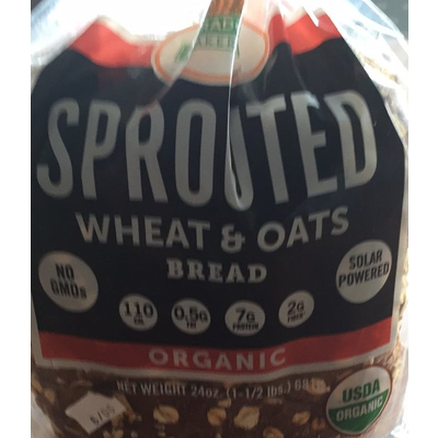 Bread, Sprouted, Wheat & Oats