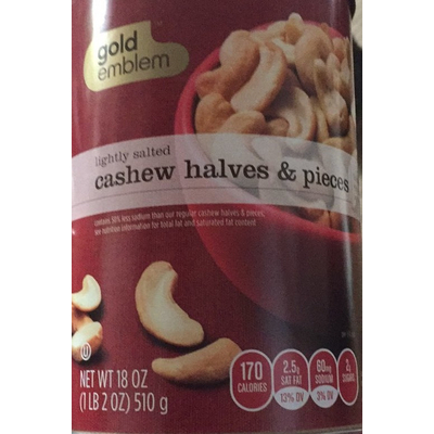 Cashew Halves & Pieces, Lightly Salted